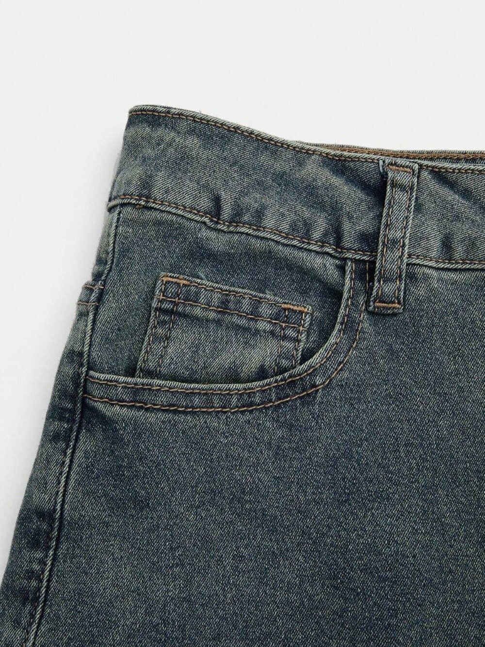 Blue Elegant Women's Flared Jeans - Picture 4 of 8